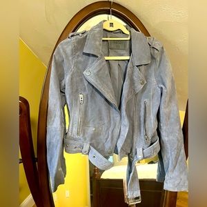 NWOT BLANK NYC Suede Leather Moto Jacket Size XS